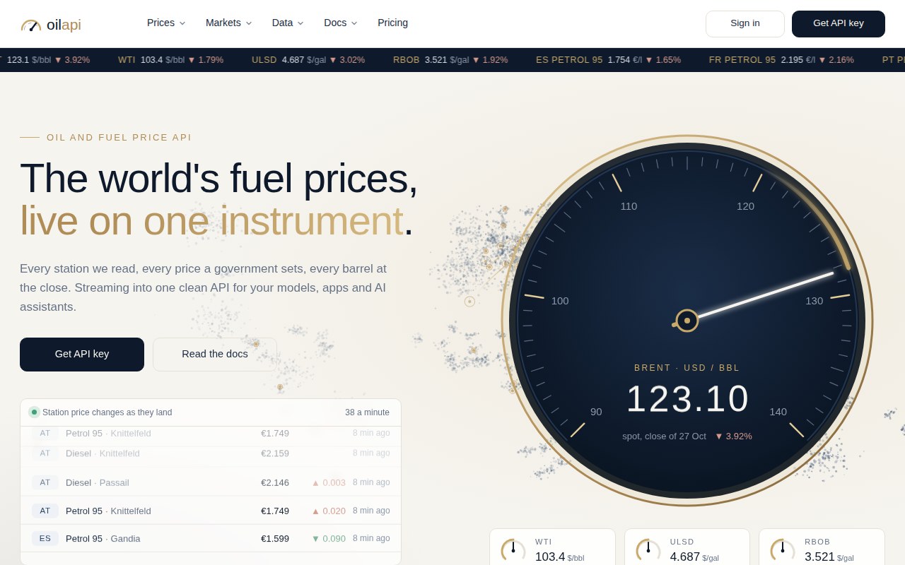 oilapi.net home page